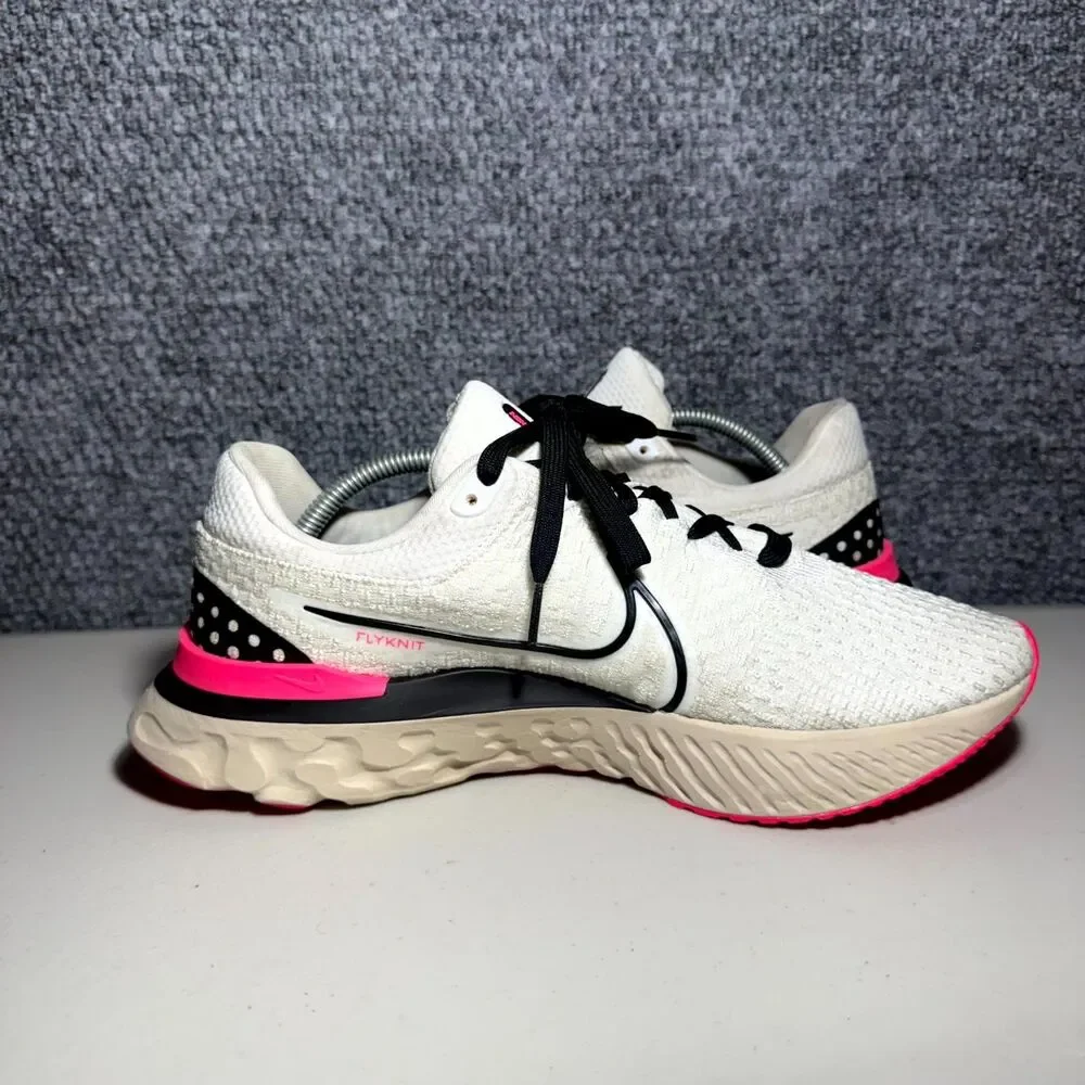 Nike React Infinity Run Flyknit 3 Sneakers White Running Shoes Mens Size 11